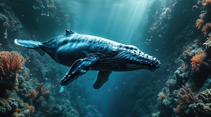 Fototapeta premium The Marvel of the Ocean's Cinema.