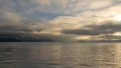 Morgenstimmung über dem See