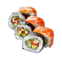 Appetizing Salmon Sushi Rolls