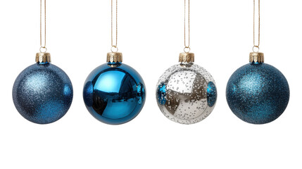 christmas balls isolated on white background