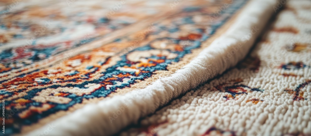 Aufkleber handmade turkish carpet featuring intricate patterns spread on a soft white surface highlighting exq