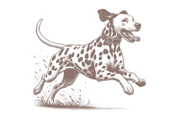 Dalmatian dog vector | dog vector | dog illustration | dog silhouette | dog tattoo | dog engraving | dog