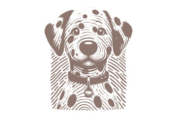 Dalmatian dog vector | dog vector | dog illustration | dog silhouette | dog tattoo | dog engraving | dog