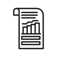 Business Project Sketch icon vector image. Suitable for mobile apps, web apps and print media.