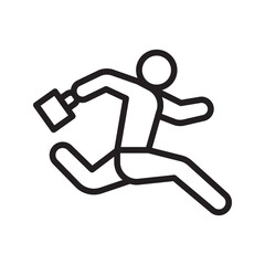 Businessman Jumping icon vector image. Suitable for mobile apps, web apps and print media.