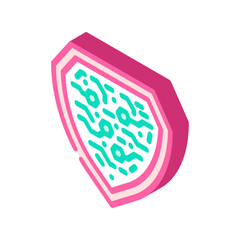 cybersecurity shield industry 4 isometric icon vector. cybersecurity shield industry 4 sign. isolated symbol illustration