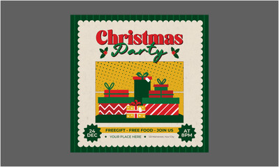 Christmas Party Socials Media