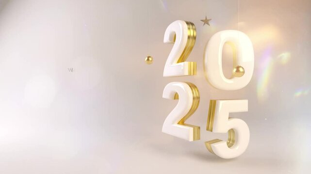 Elegant 2025 Happy New Year Greeting