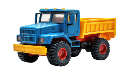 Toy truck isolated on white background