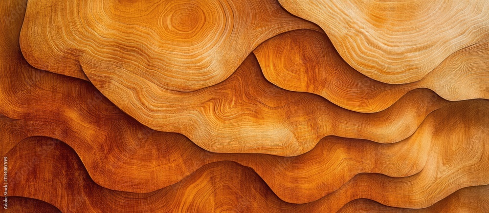 Poster wooden texture in warm tones showcasing intricate layers and natural patterns ideal for home decor a