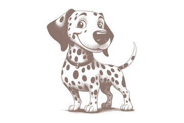 Dalmatian dog vector | dog vector | dog illustration | dog silhouette | dog tattoo | dog engraving | dog