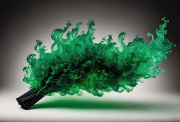 A dramatic image of swirling smoke and flames