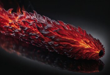 A dramatic image of swirling smoke and flames