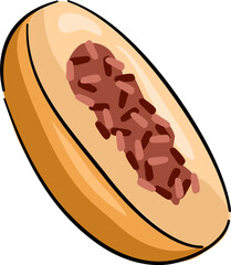 Pukis Cake Indoneisia Traditional Food. Hand drawn traditional food from Indonesia.. Asian traditional snacks.