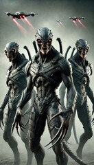 Naklejka premium AI Monster Design