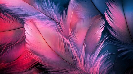 Obraz premium Soft feathers gently layering closeup photo. AI Generated