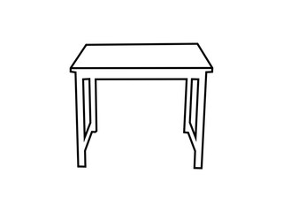Table Vector Art Illustration Design