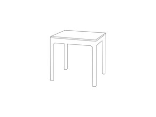 Table Vector Art Illustration Design