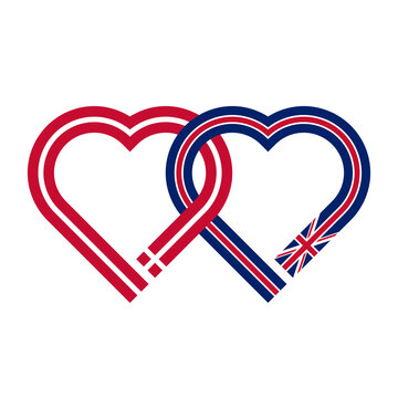 recommend clip art: heart shaped ribbon of denmark and british flags intertwined. transparent png background