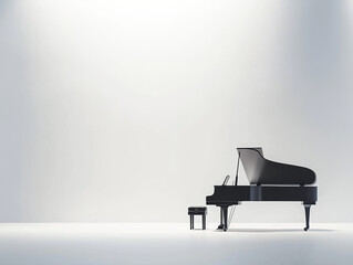 grand piano and stage