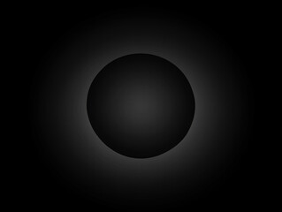 Black gradient background, simple and circle.