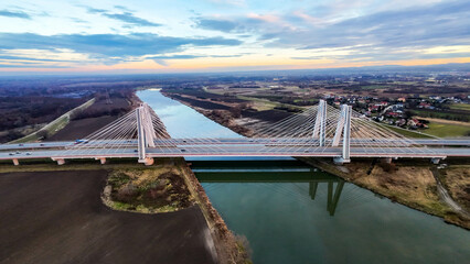 Obraz premium Cracow bridge over the river Vistula