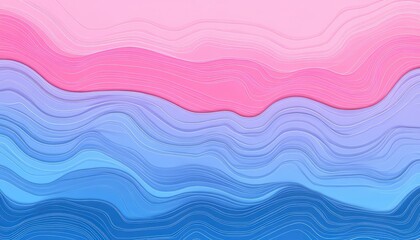 This image features a smooth, abstract design with flowing waves of pink, purple, and blue hues, creating a calming and visually appealing effect.
