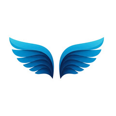 3d wing logo png image, transparent image