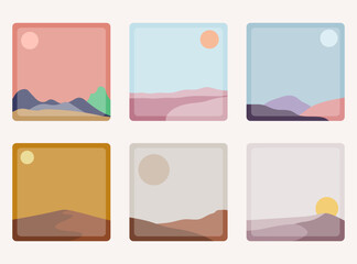 Colorful sticky note design set