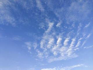 Blue Sky with Wispy Clouds