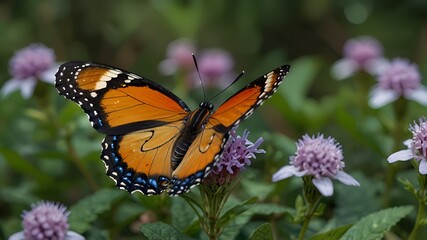 Obraz premium butterfly on flower