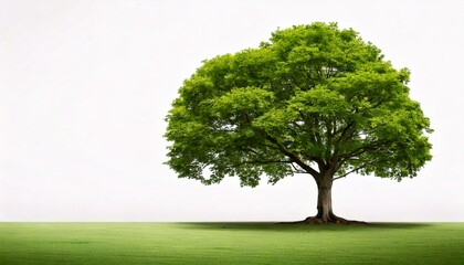 A tree on a white background. Environment and nature concept. graphic resource. 