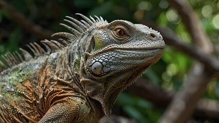Obraz premium iguana in the zoo