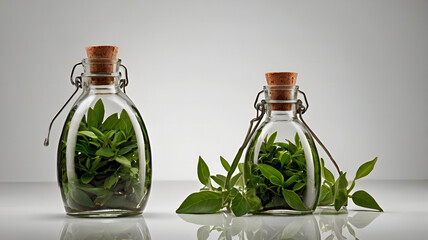 Bottle plant white background refreshment