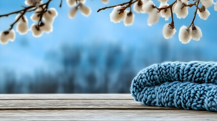 Use this cozy banner with holiday blankets, Christmas sale text, gentle snowflakes, and a 3D illustration for any kind of media, including banners, posters, and covers.