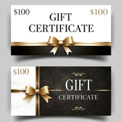 gift certificate voucher 100