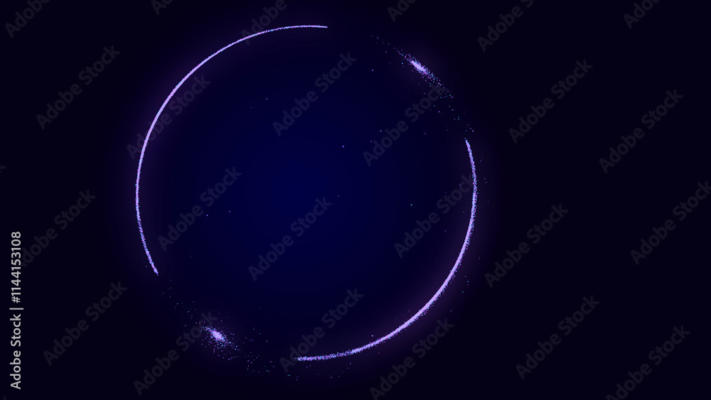 Poster Abstract technology sphere with connecting dots. Digital abstract network structure. 3D rendering.