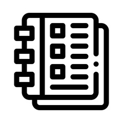 Agenda line icon