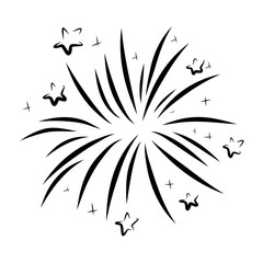 Firework illustration vector graphic