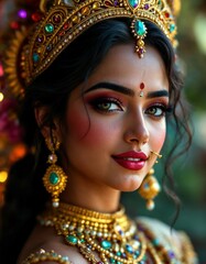Fototapeta premium Ma Durga or the Indian festival in Bengal 