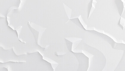 Abstract white textured background with layered paper design and subtle shadows for modern aesthetics