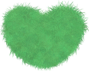 Grass, watercolor cartoon style grass