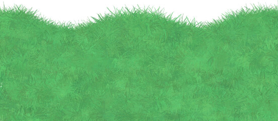 Grass, watercolor cartoon style grass