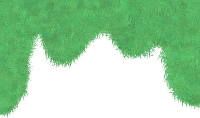 Grass, watercolor cartoon style grass