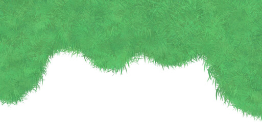 Grass, watercolor cartoon style grass