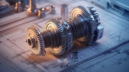Interconnected Complexity: A Symphony of Gears and Pipes