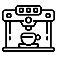 Coffee machine icon
