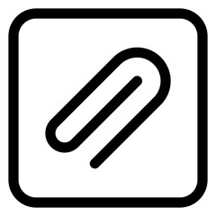Obraz premium attachment icon