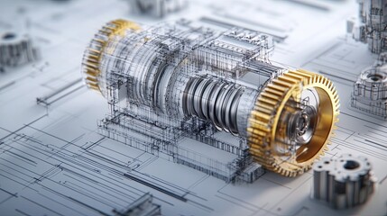 Interconnected Complexity: A Symphony of Gears and Pipes