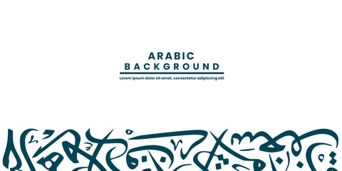 Arabic calligraphy background with random Arabic letters. doodles, wallpaper, vector, illustration